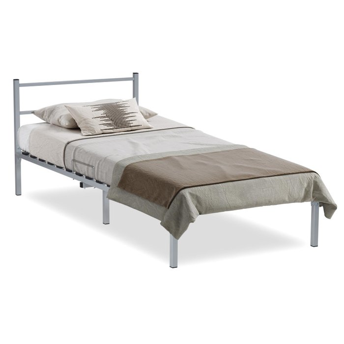 Кровать Фади 80х200 серого цвета