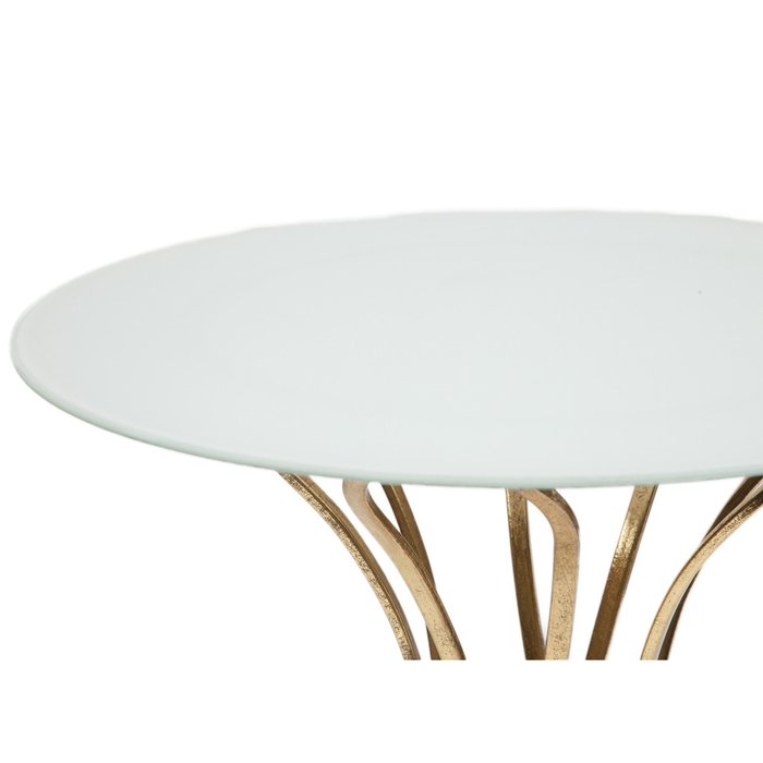 Кофейный столик из стекла и металла Iness - лучшие Кофейные столики в INMYROOM