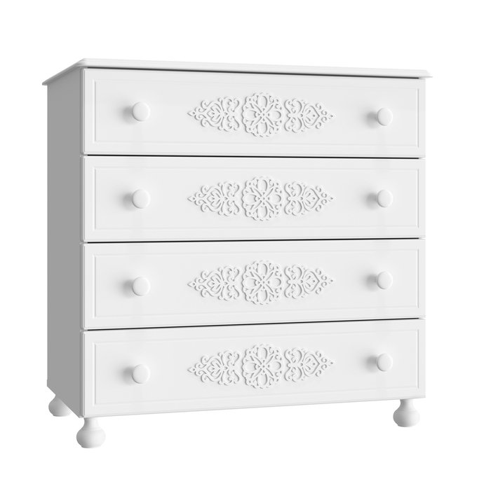 Комод Ассоль АС-5 цвет белое дерево