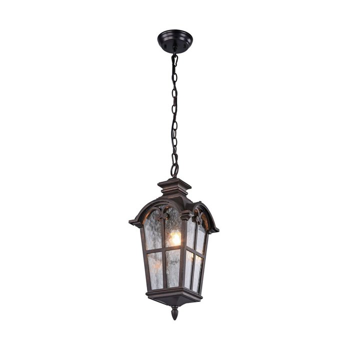 Уличный подвесной светильник Bristol коричневого цвета  