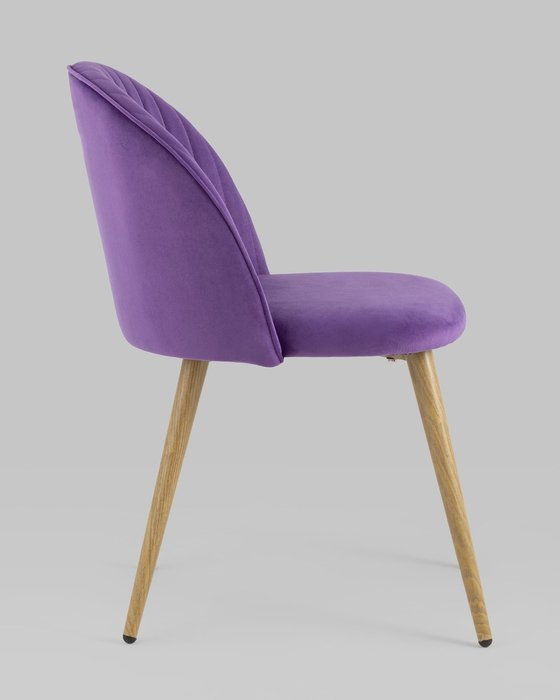 Стул Лион Страйпс фиолетового цвета - лучшие Обеденные стулья в INMYROOM