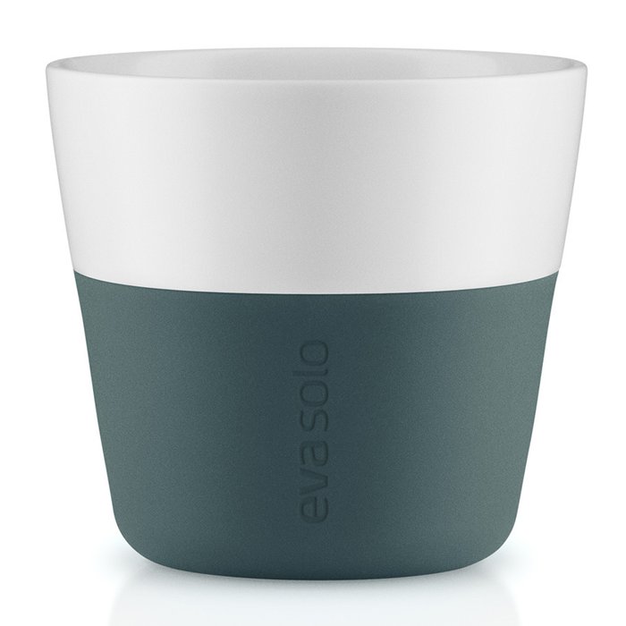Набор из двух чашек для лунго с силиконовым чехлом бирюзово-синих - купить Для чая и кофе по цене 1900.0