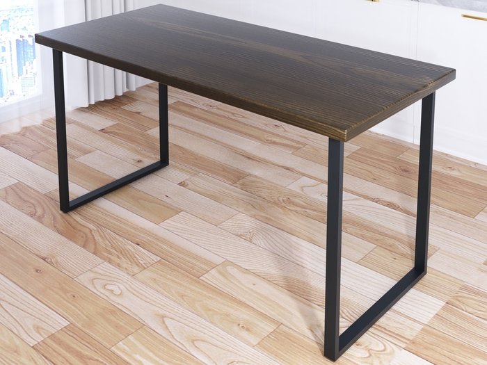 Стол обеденный Loft 130х60 черно-коричневого цвета - купить Обеденные столы по цене 12170.0