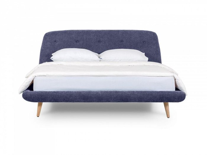 Кровать Loa с ножками из массива бука 160x200 - купить Кровати для спальни по цене 65250.0