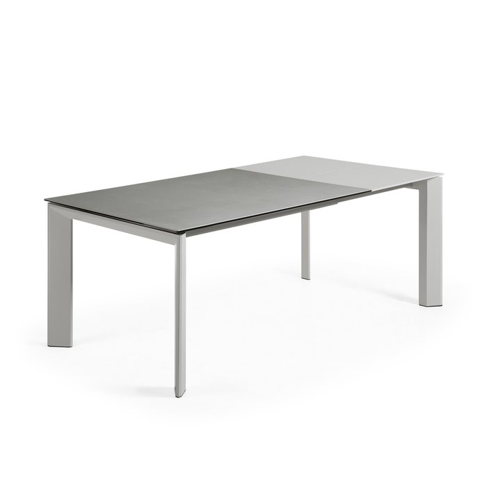 Раздвижной обеденный стол Atta M серого цвета - лучшие Обеденные столы в INMYROOM