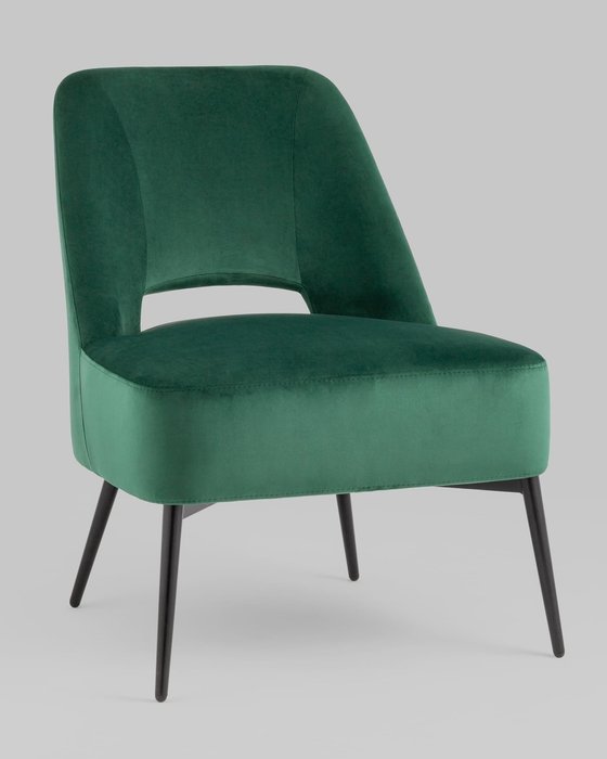 Кресло Бостон зеленого цвета - купить Интерьерные кресла по цене 17990.0