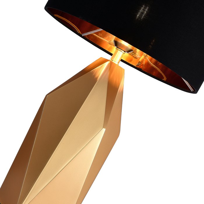 Настольная лампа Marioni черно-золотого цвета - лучшие Настольные лампы в INMYROOM