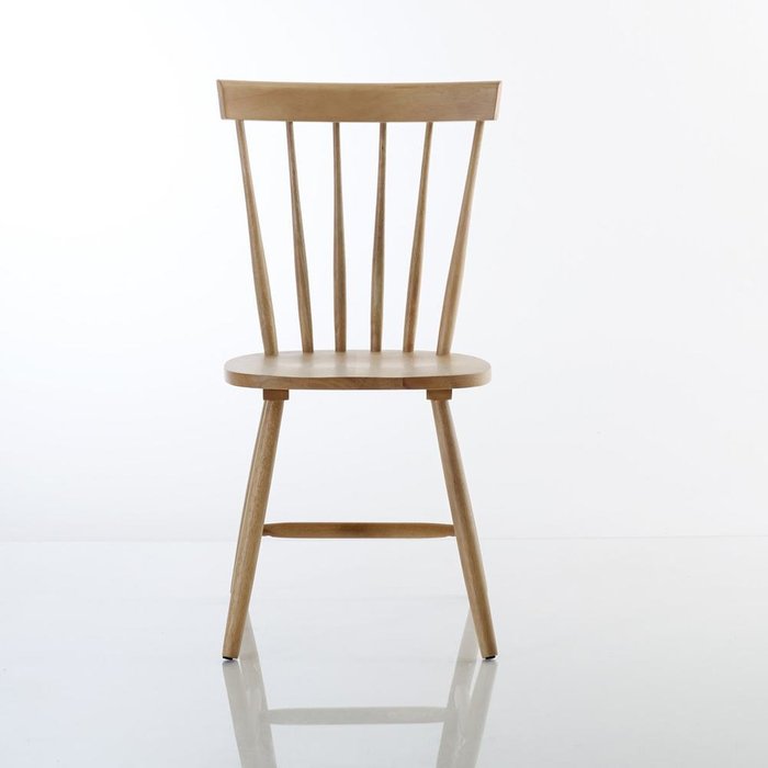 Комплект из двух стульев Jimi с перекладинами из массива гевеи - купить Обеденные стулья по цене 17475.0