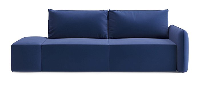 Диван-кровать Портленд темно-синего цвета с банкеткой левой - купить Прямые диваны по цене 53959 Диван-кровать Портленд темно-синего цвета с банкеткой левой - купить Прямые диваны по цене 53959
