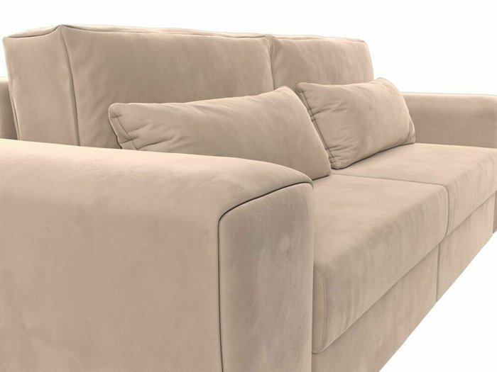 Прямой диван-кровать Лига 008 бежевого цвета - лучшие Прямые диваны в INMYROOM