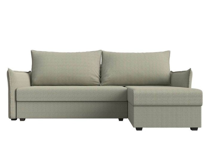 Угловой диван-кровать Лига 004 серо-бежевого цвета угол правый  - купить Угловые диваны по цене 33999.0