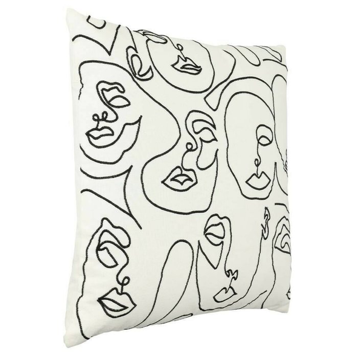 Декоративная подушка Chevery 45х45 белого цвета - лучшие Декоративные подушки в INMYROOM