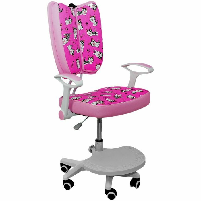 Кресло офисное Pegas розового цвета