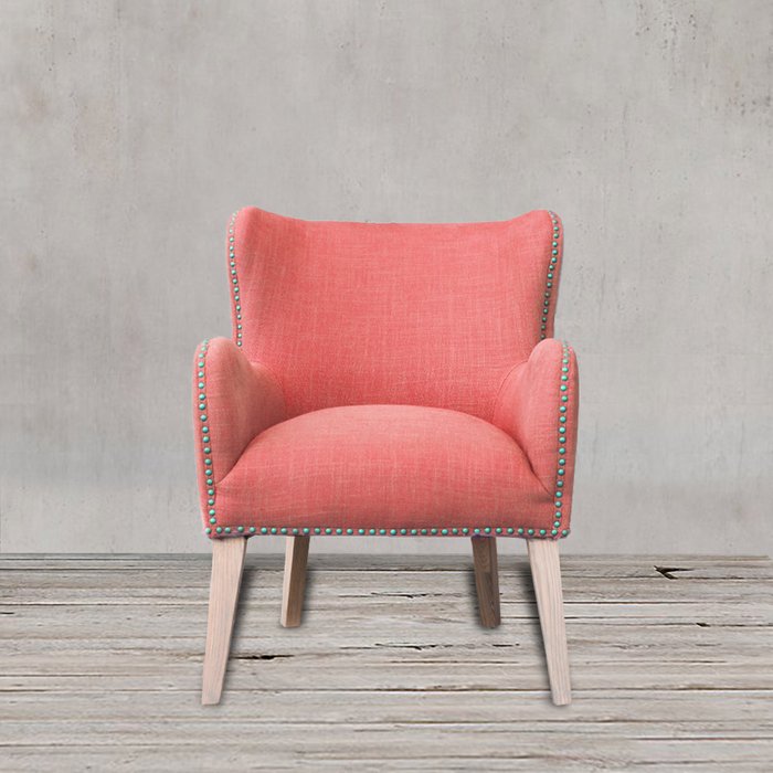 Полукресло Лори розового цвета - лучшие Интерьерные кресла в INMYROOM