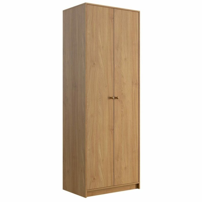 Распашной шкаф Wood бежевого цвета