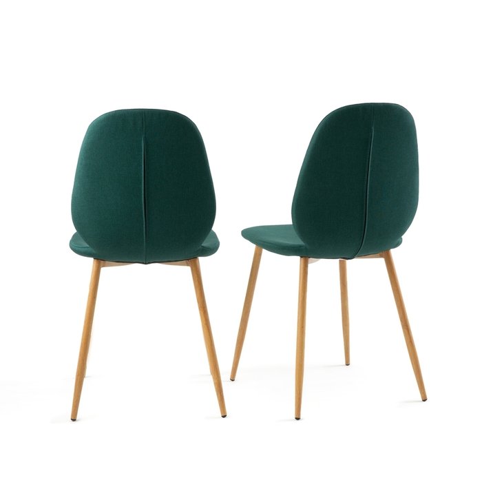 Комплект из двух стульев Nordie зеленого цвета - купить Обеденные стулья по цене 13802.0