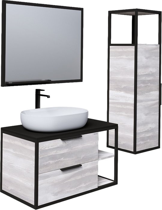 Шкаф-пенал Лофт - лучшие Шкафы распашные в INMYROOM