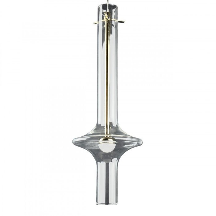 Подвесной светильник Tube 10061GD (стекло, цвет прозрачный) - лучшие Подвесные светильники в INMYROOM Подвесной светильник Tube 10061GD (стекло, цвет прозрачный) - лучшие Подвесные светильники в INMYROOM