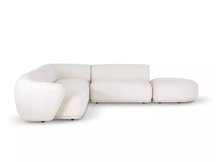 Угловой модульный диван Fabro белого цвета - купить Угловые диваны по цене 363780.0