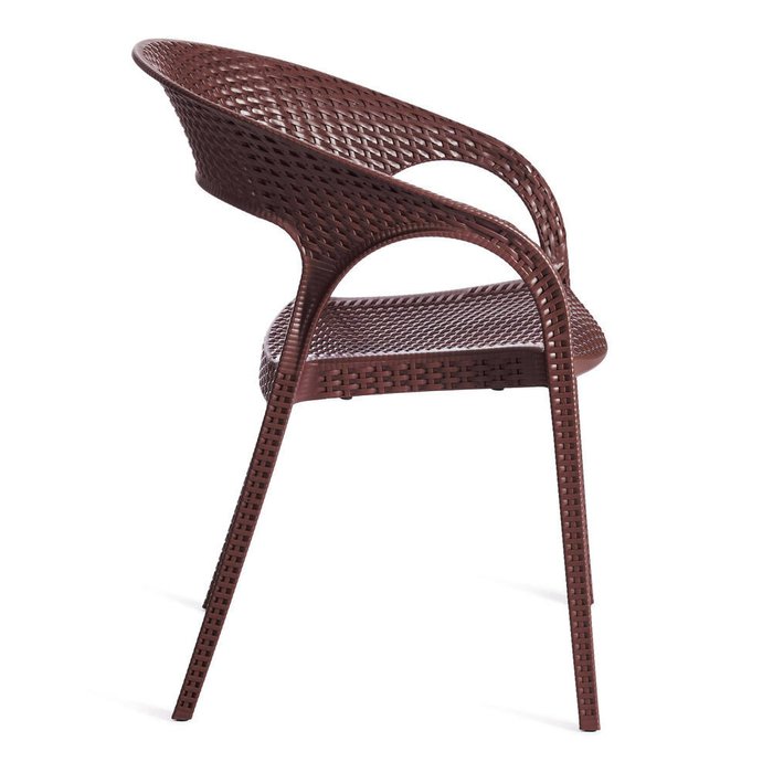Набор из четырех стульев Tinto коричневого цвета - лучшие Садовые стулья в INMYROOM