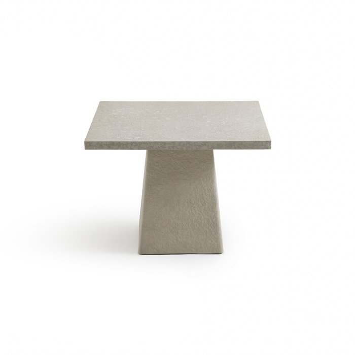 Стол садовый квадратный из рокстоуна Tehuano серого цвета - купить Садовые столы по цене 93665.0