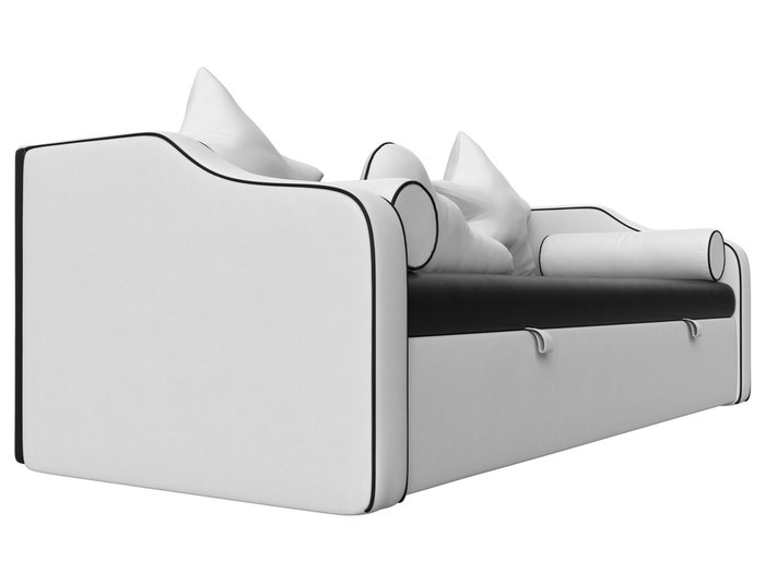 Прямой диван-кровать Рико белого цвета (экокожа) - лучшие Прямые диваны в INMYROOM