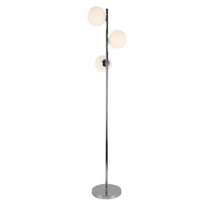 Торшер Fratte LDF 6030-3 CHR (стекло, цвет белый) Торшер Fratte LDF 6030-3 CHR (стекло, цвет белый)