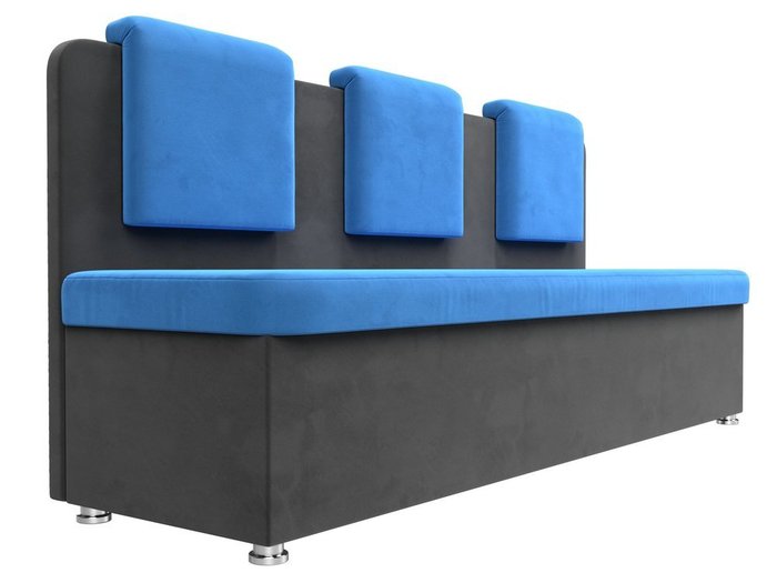Кухонный прямой диван Маккон серо-голубого цвета - лучшие Прямые диваны в INMYROOM