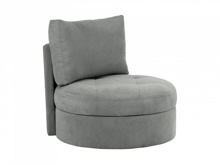 Кресло Wing Round серого цвета - купить Интерьерные кресла по цене 27965.0