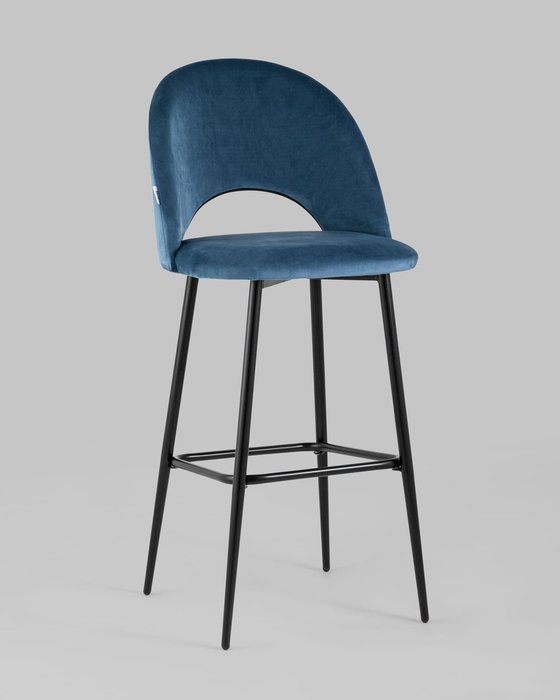 Стул барный Меган пыльно-синего цвета - купить Барные стулья по цене 8490.0