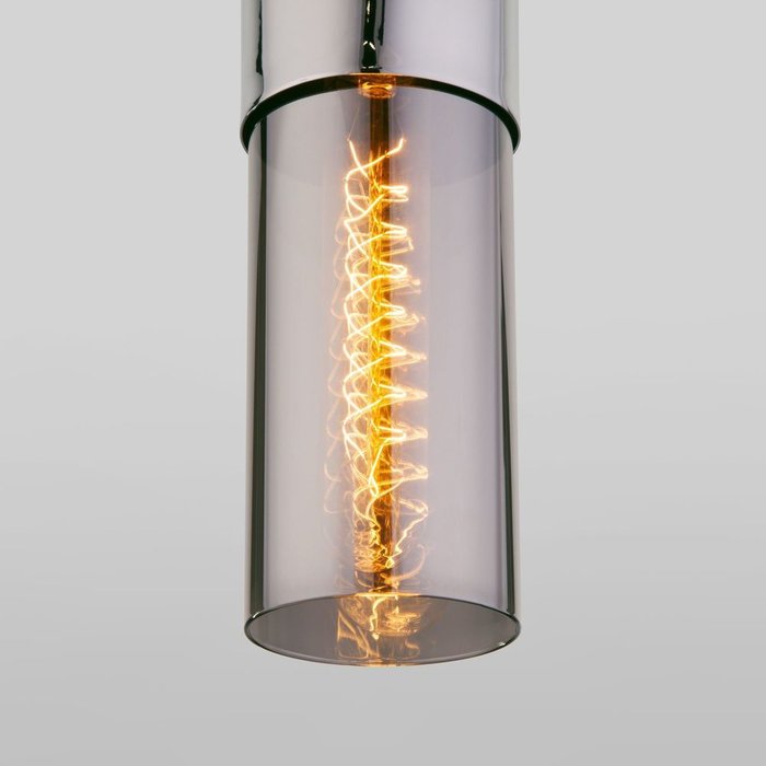 Подвесной светильник со стеклянным плафоном 50180/1 дымчатый Airon - лучшие Подвесные светильники в INMYROOM