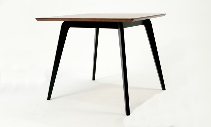 Обеденный стол Arki М 90 черно-коричневого цвета - купить Обеденные столы по цене 19490.0