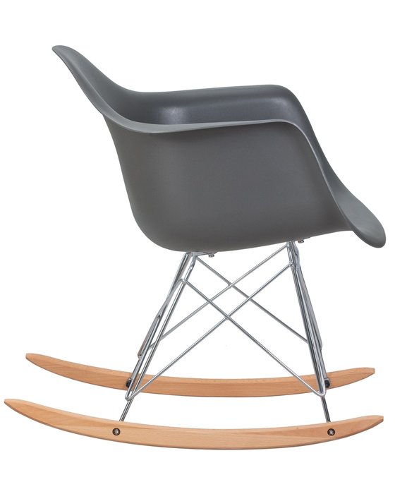 Кресло-качалка Rock серого цвета - лучшие Интерьерные кресла в INMYROOM