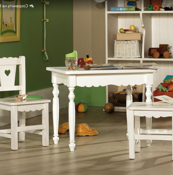 Столик детский Нордик белого цвета - купить Детские столы по цене 28400.0