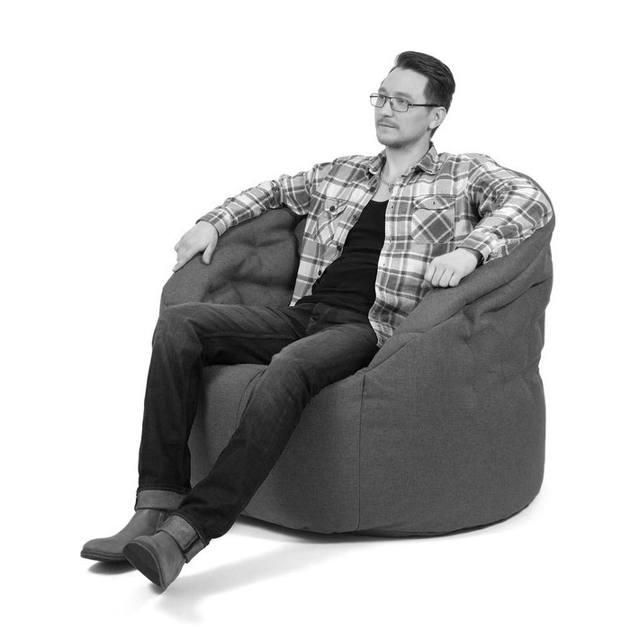 Бескаркасное кресло-мешок Австралия XXXXL Topaz голубого цвета - лучшие Бескаркасная мебель в INMYROOM