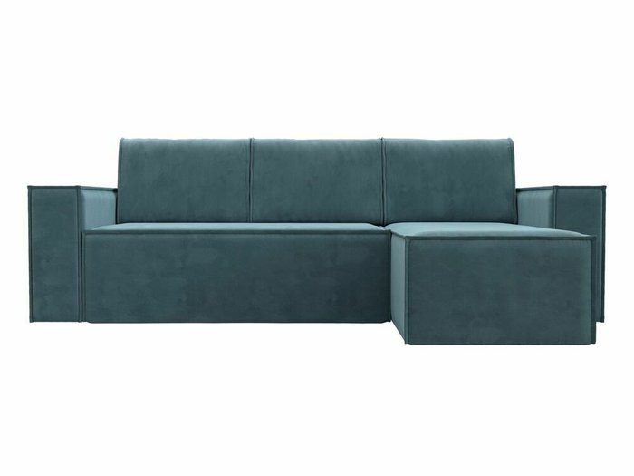 Угловой диван-кровать Куба темно-бирюзового цвета правый угол - купить Угловые диваны по цене 58999.0