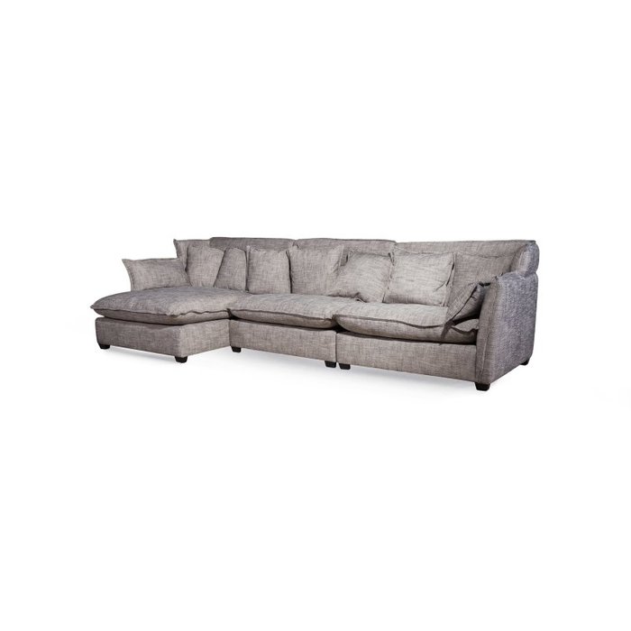 Угловой диван Leona серого цвета