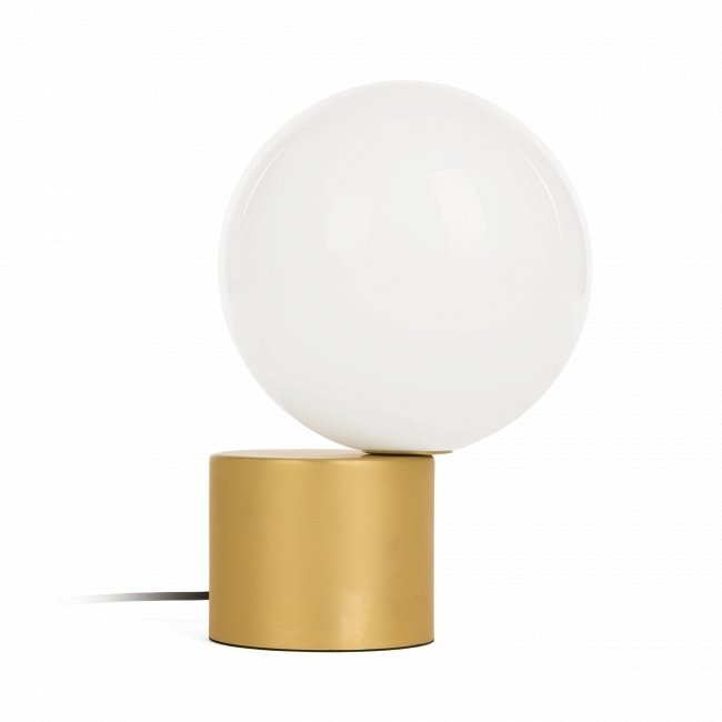 Настольный светильник Round Cricket с белым плафоном 
