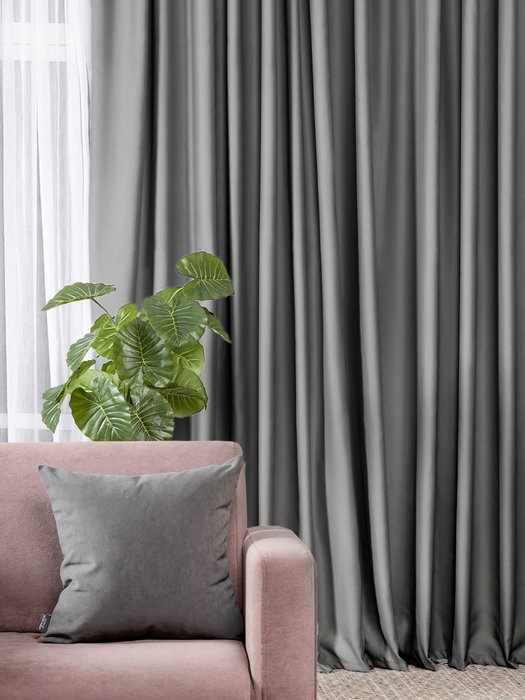 Штора Soul 170х270 серого цвета - лучшие Шторы в INMYROOM Штора Soul 170х270 серого цвета - лучшие Шторы в INMYROOM