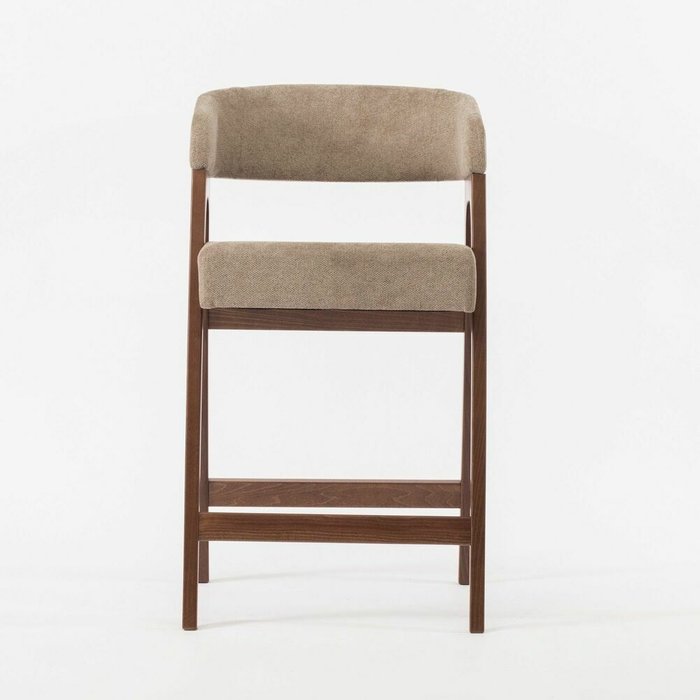 Стул полубарный Берн бежево-коричневого цвета - купить Барные стулья по цене 20500.0