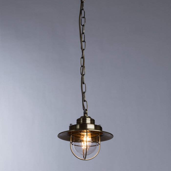 Подвесной светильник из металла и стекла  - купить Подвесные светильники по цене 1520.0