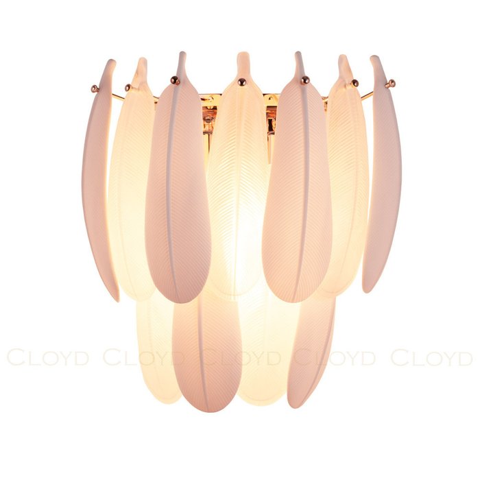 Бра Cloyd BAHAMA-A W3 / выс. 32 см - бел.керамика - лучшие Бра и настенные светильники в INMYROOM