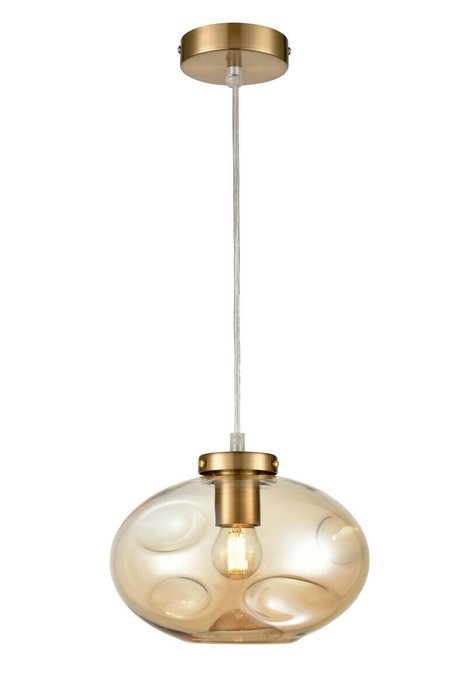 Подвесной светильник Alieno с янтарным плафоном - купить Подвесные светильники по цене 4590.0
