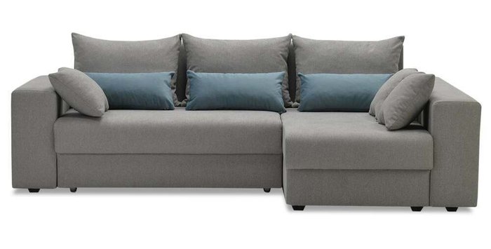 Угловой диван-кровать Майами серого цвета - купить Угловые диваны по цене 50600.0