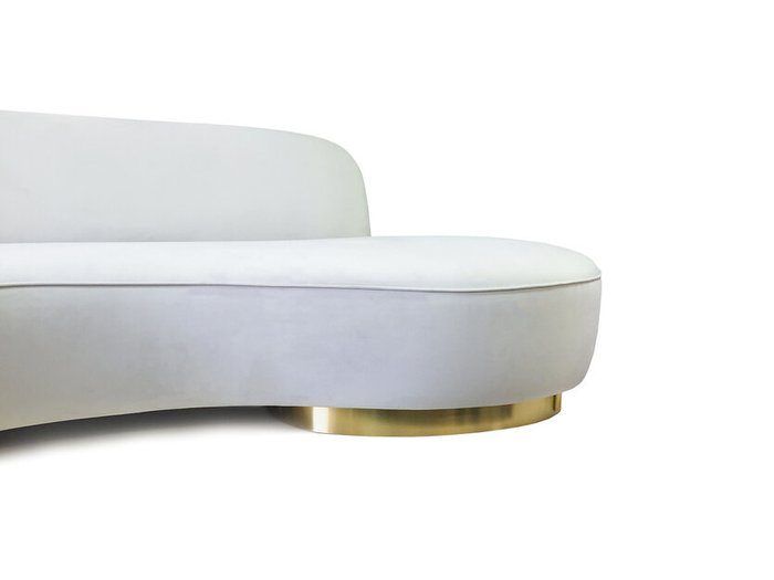 Прямой диван Джиа белого цвета - купить Прямые диваны по цене 88770.0