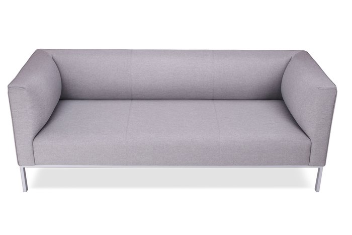 Прямой диван Эриче Комфорт светло-серого цвета - купить Прямые диваны по цене 40300.0