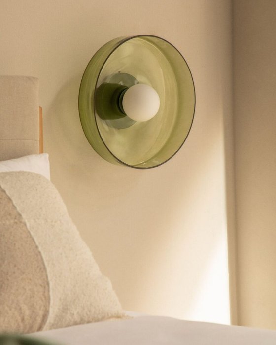 Настенный светильник “Кассель” с зеленым стеклом – 35 см - лучшие Бра и настенные светильники в INMYROOM Настенный светильник “Кассель” с зеленым стеклом – 35 см - лучшие Бра и настенные светильники в INMYROOM