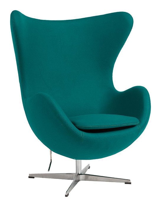  Кресло Egg Chair изумрудного цвета   - купить Интерьерные кресла по цене 57800.0