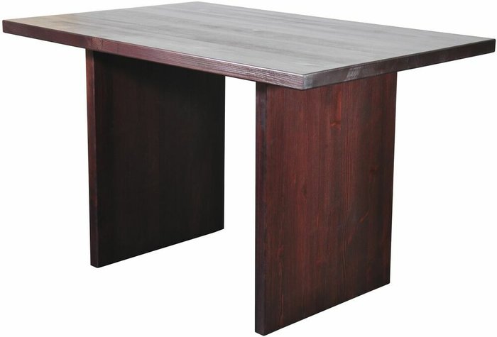 Обеденный стол из массива сосны Галена в цвете темный орех - купить Обеденные столы по цене 28200.0