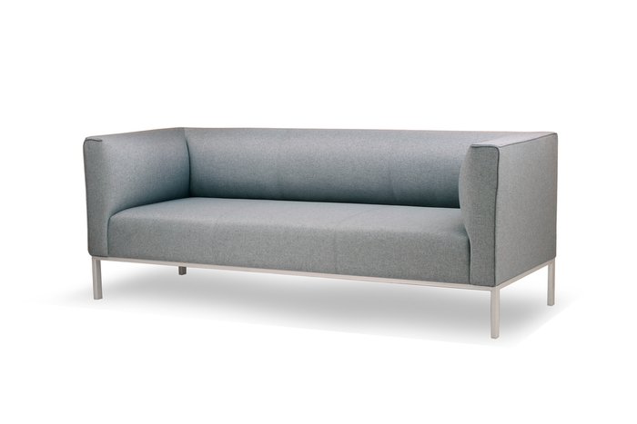 Прямой диван Эриче Комфорт серого цвета - купить Прямые диваны по цене 40300.0